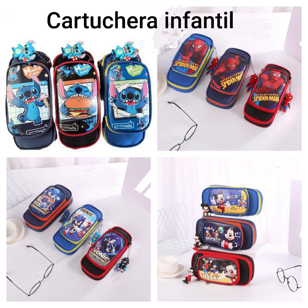Cartuchera escolar de tus personajes favoritos
