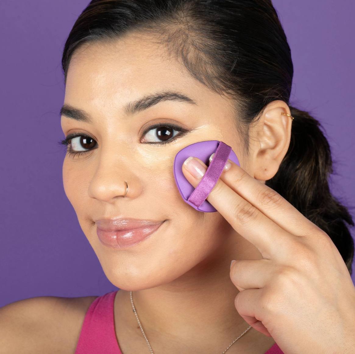 Dúo esponja triangular de tela - foto 2